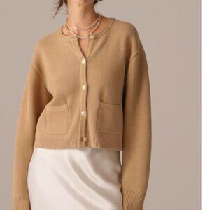 J. Crew Tan Cardigan Sweater